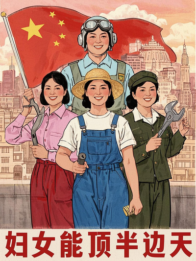 多元风采风赞颂女性力量宣传画