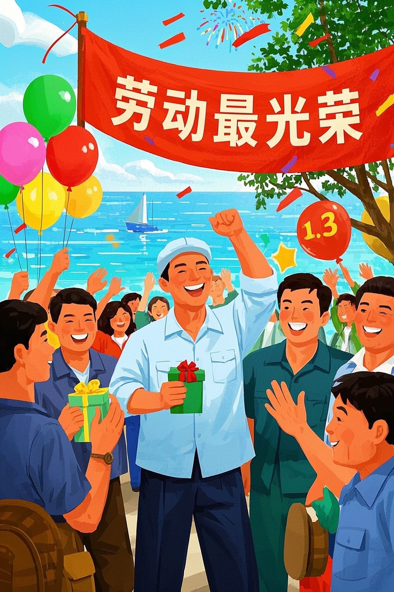 劳动最光荣插画