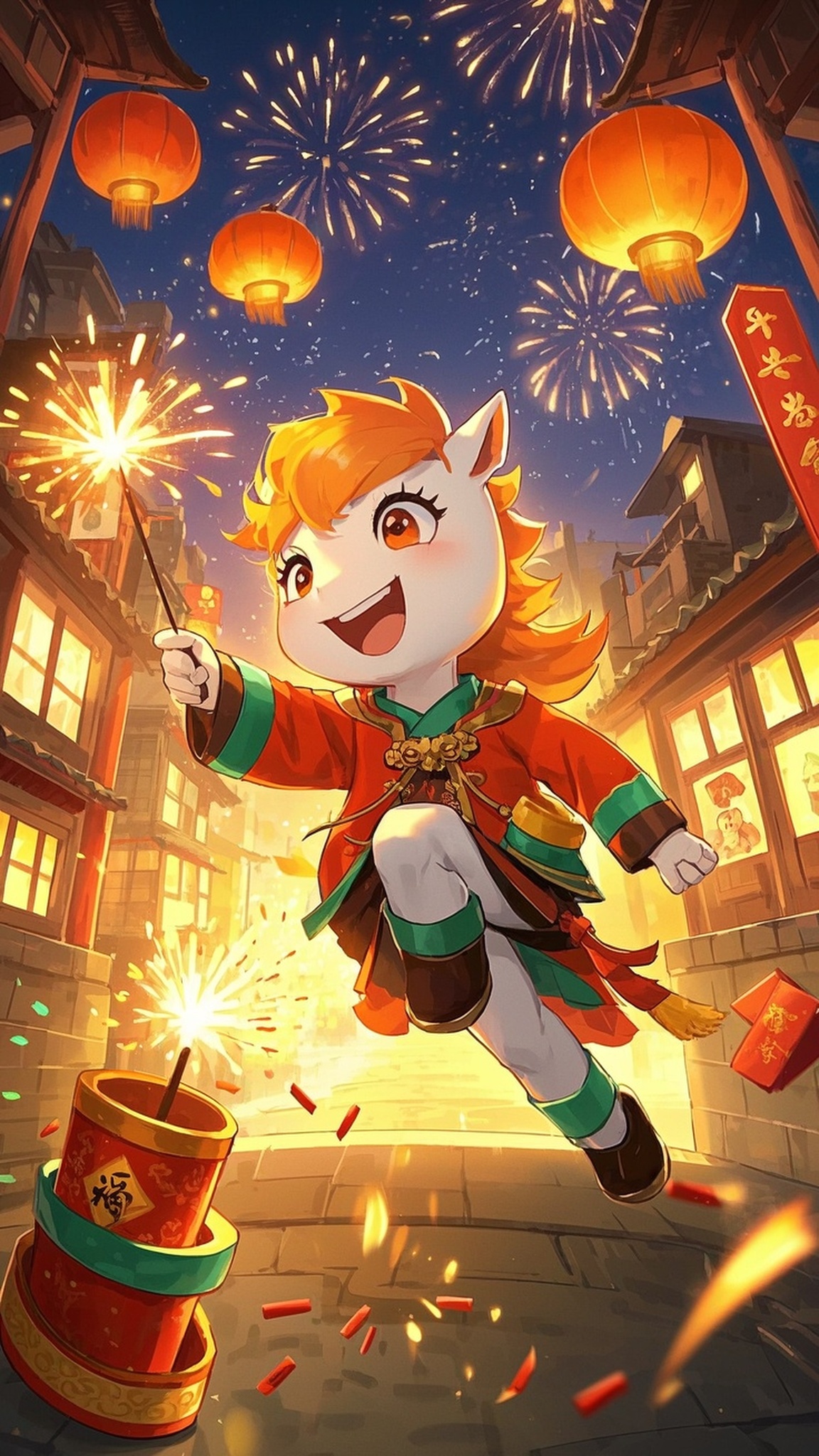 2026马年元素新年背景