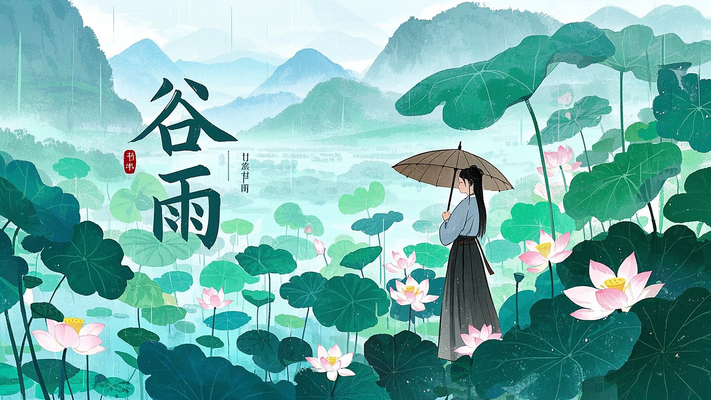 谷雨节气海报