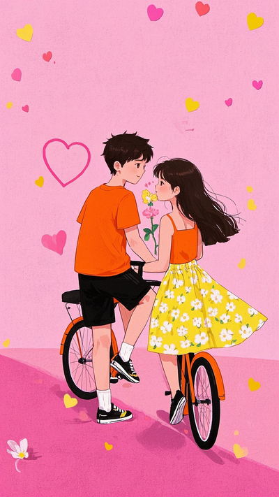 浪漫的男孩女孩
