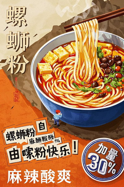 螺蛳粉宣传海报