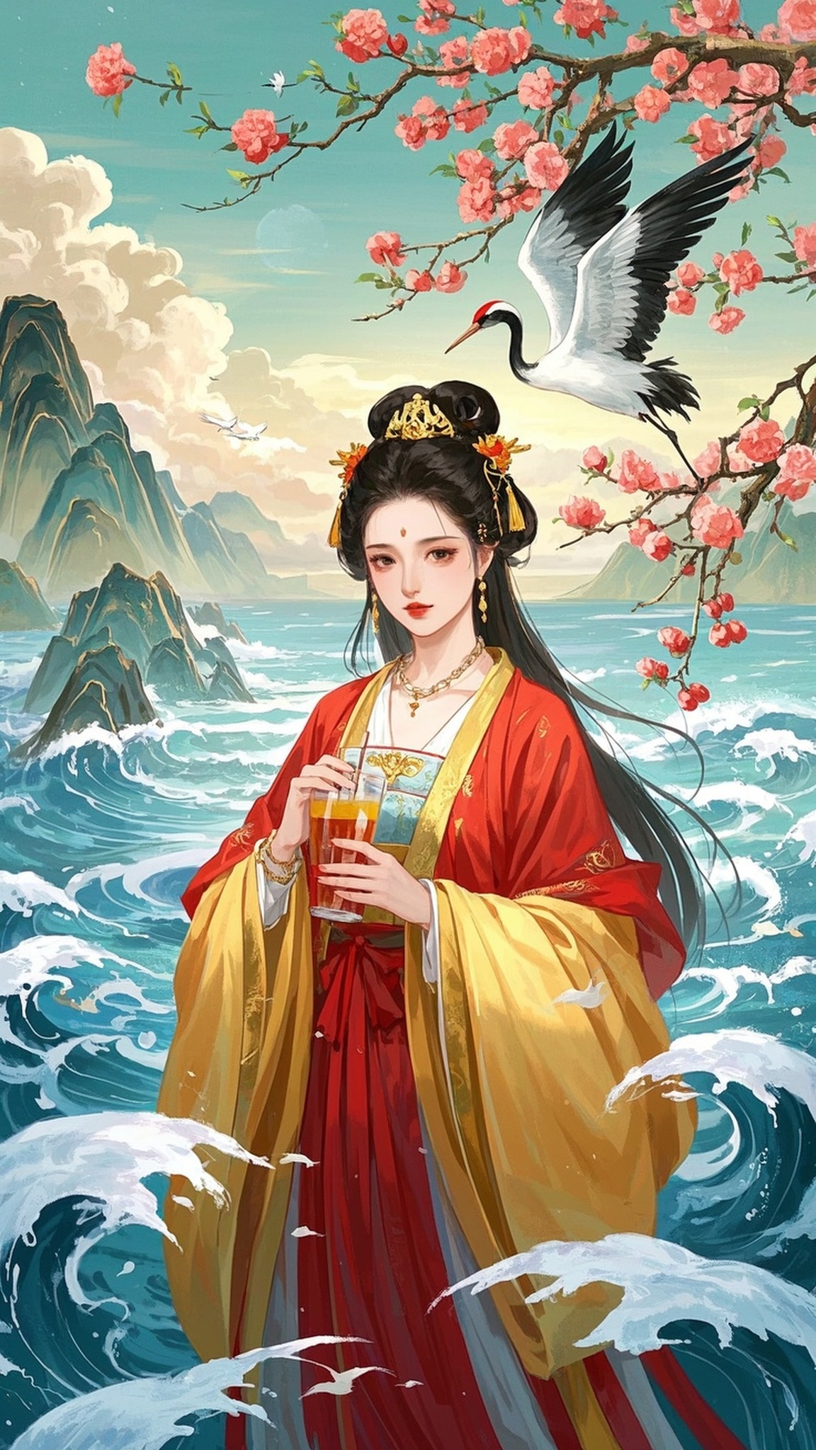 古装内女与奶茶