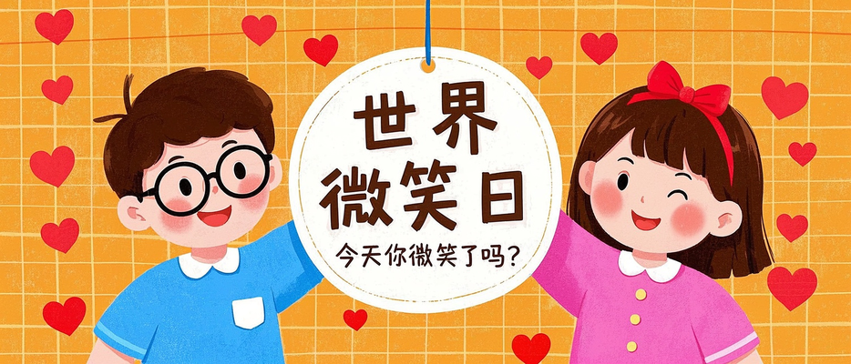 世界微笑日海报