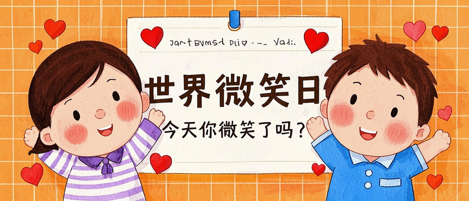 世界微笑日海报