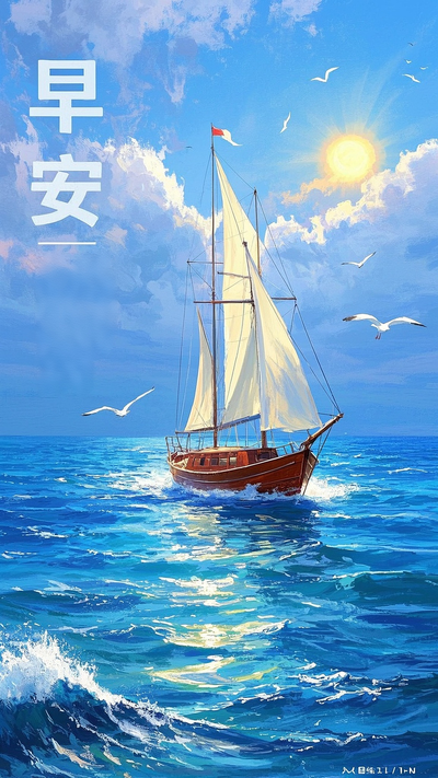 早安励志海报