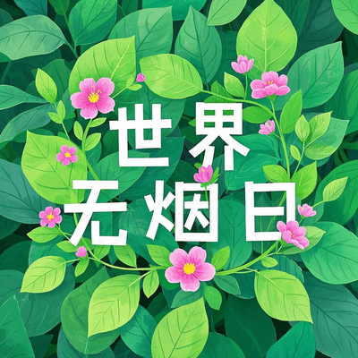 世界无烟日艺术字