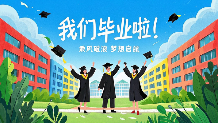 我们毕业啦海报