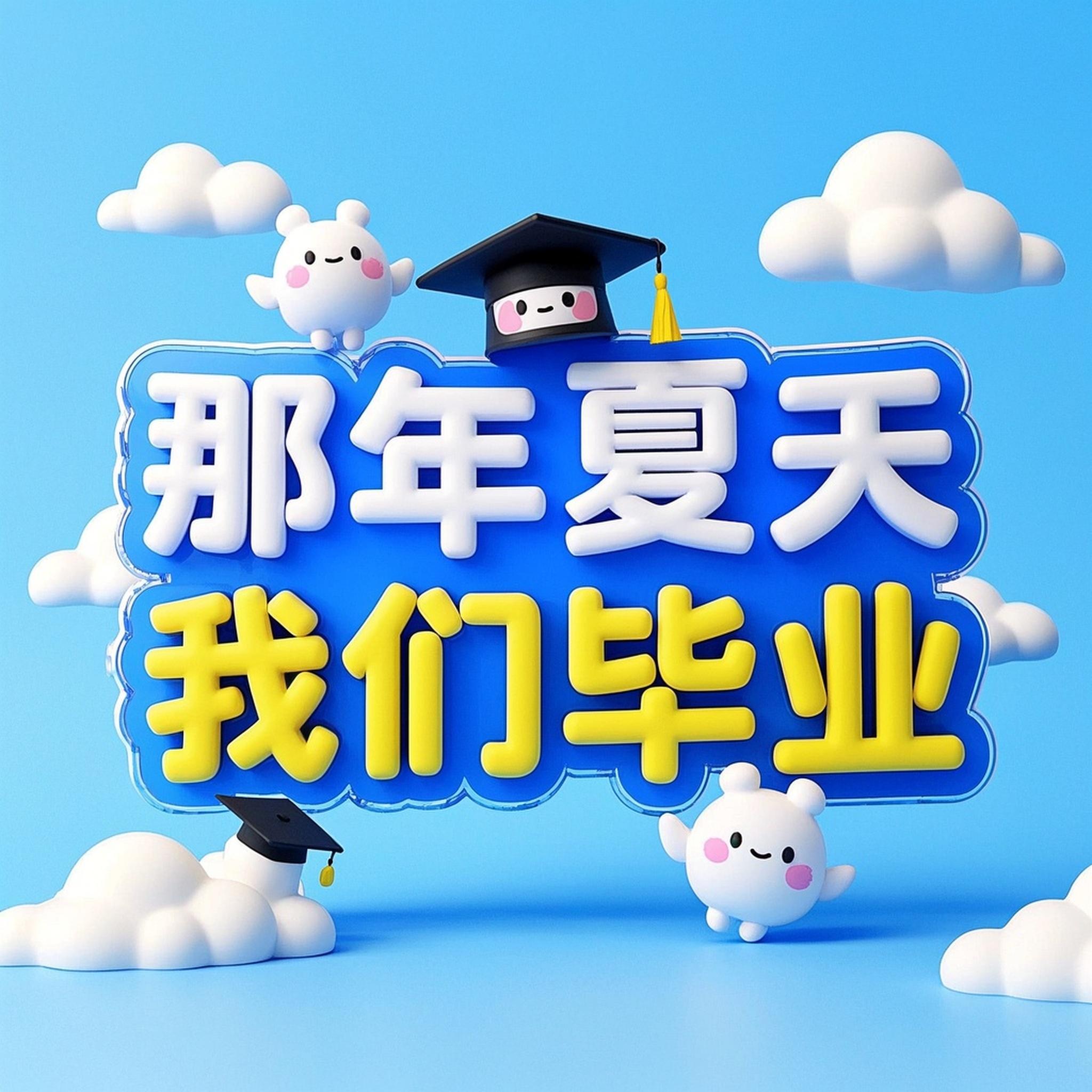 毕业季艺术字