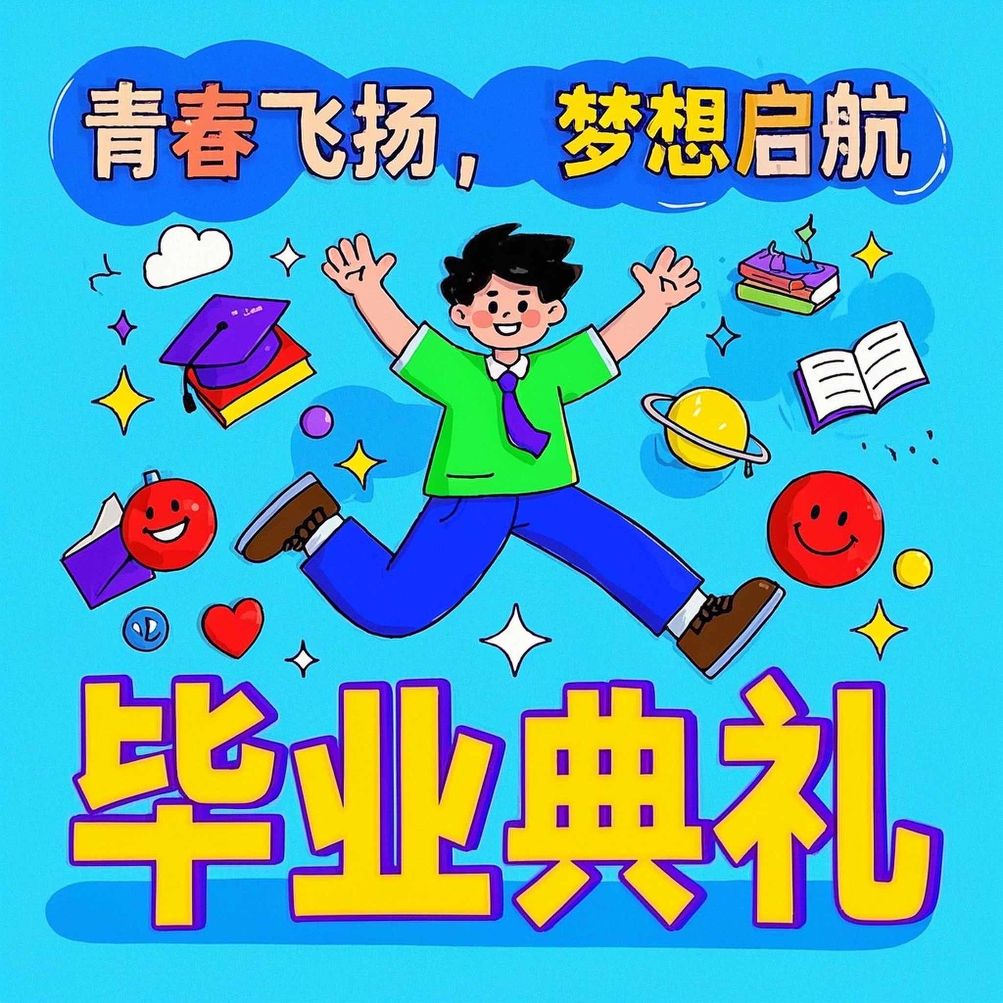 毕业插画