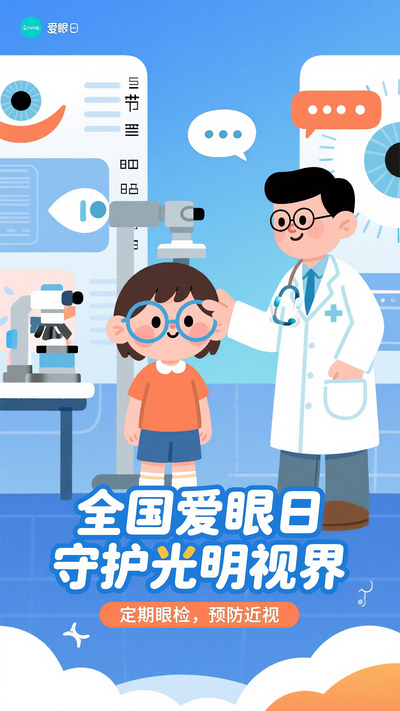 全国爱眼日海报