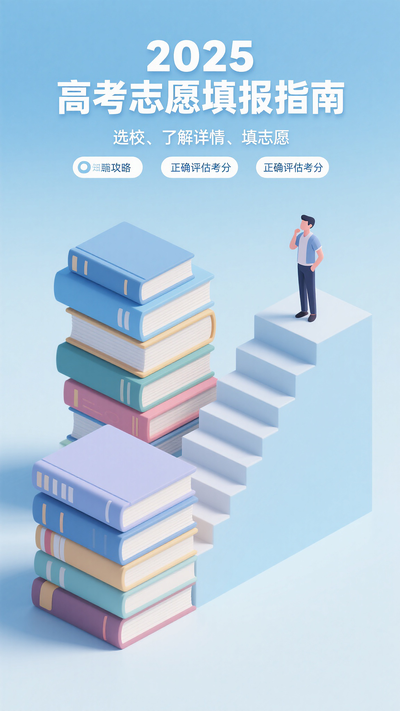 高考志愿填报指南海报