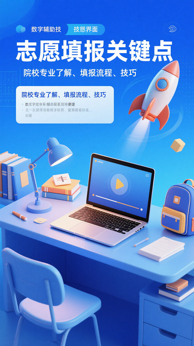 高考志愿填报宣传海报