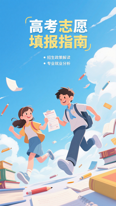 高考志愿填报指南海报