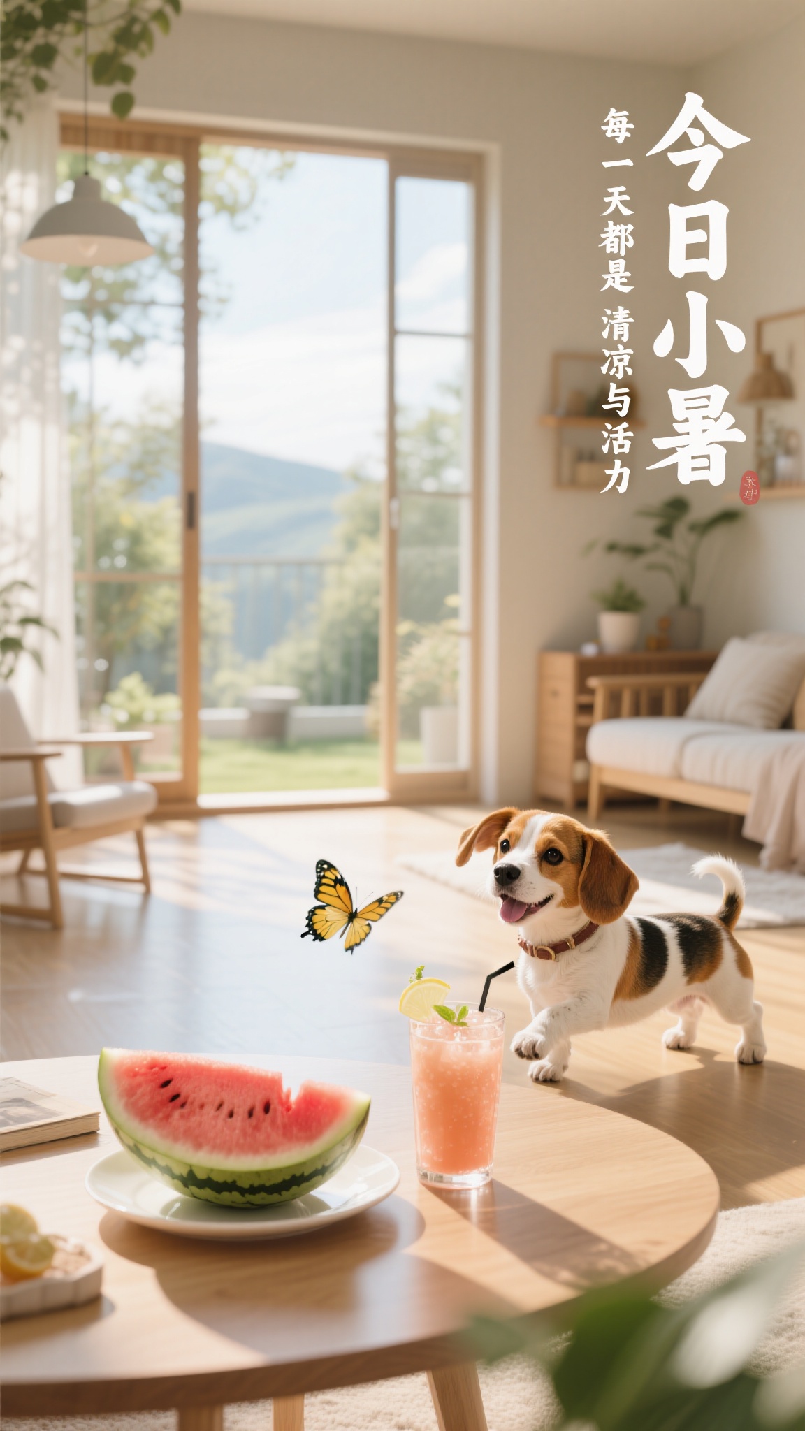夏日小暑节气海报