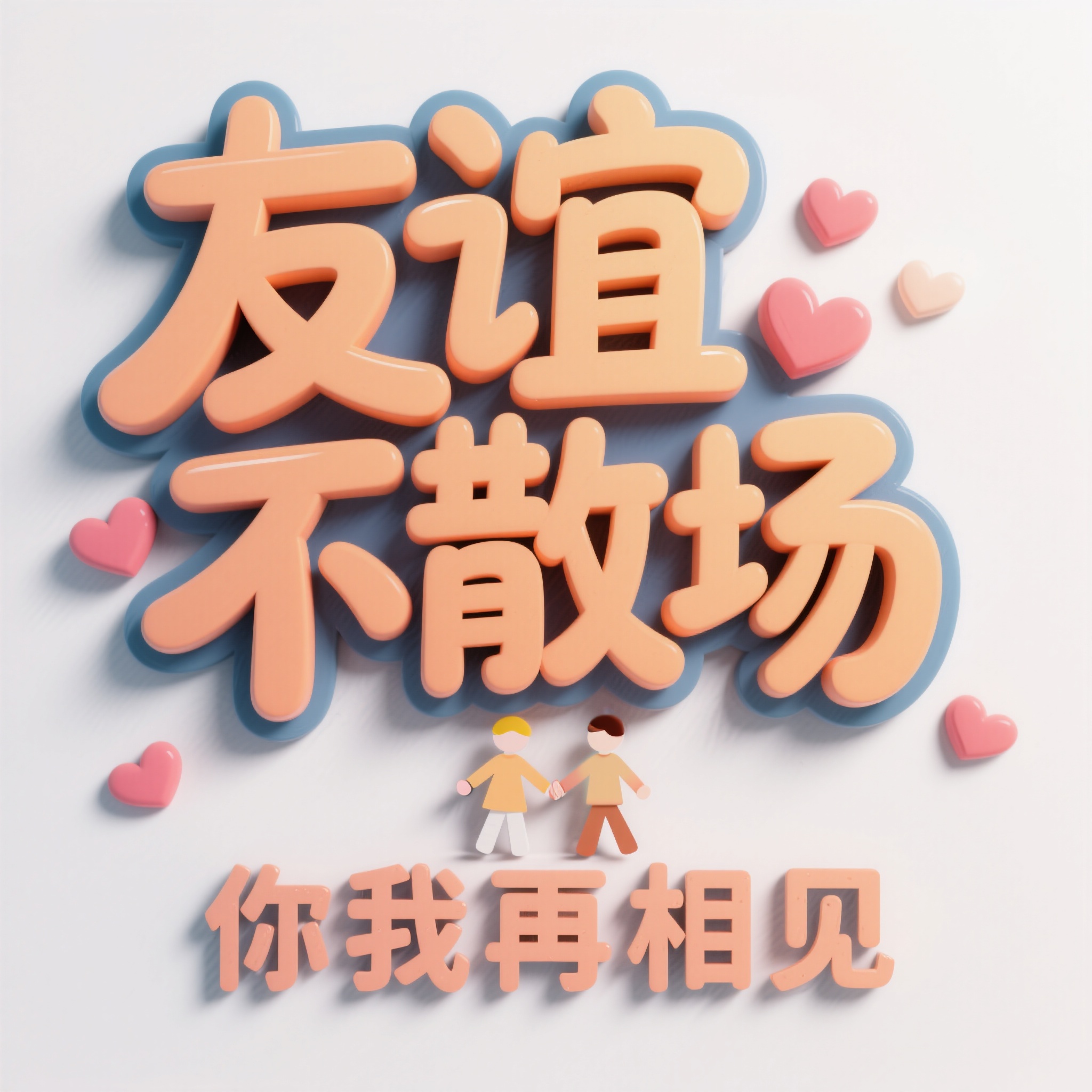毕业季友谊长存艺术字