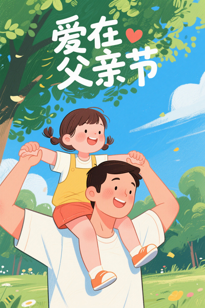 父亲节插画