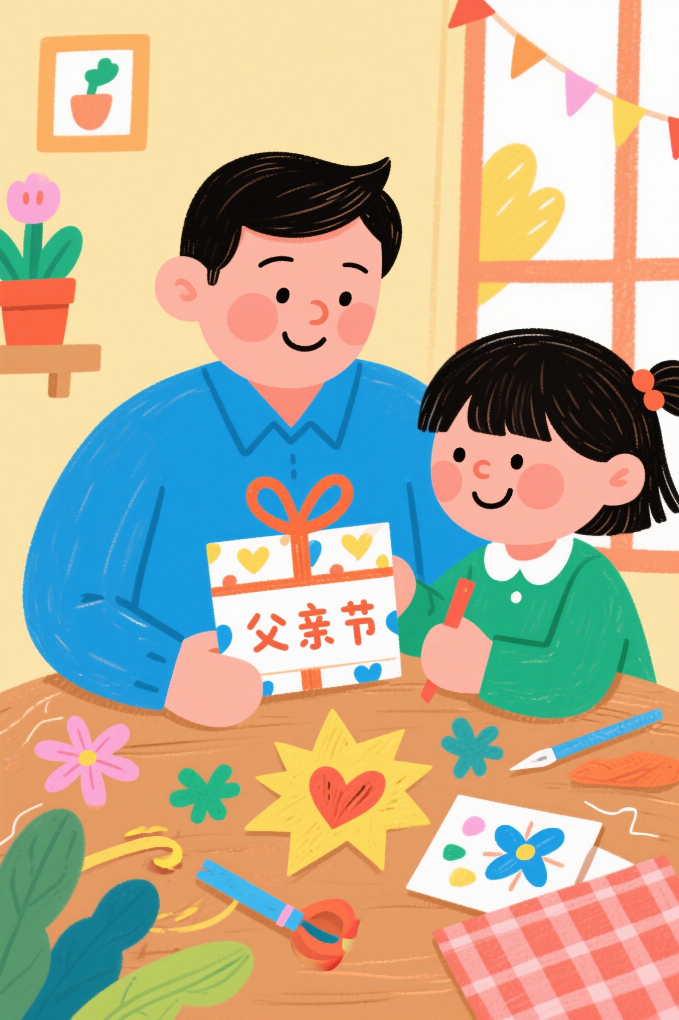父亲节插画