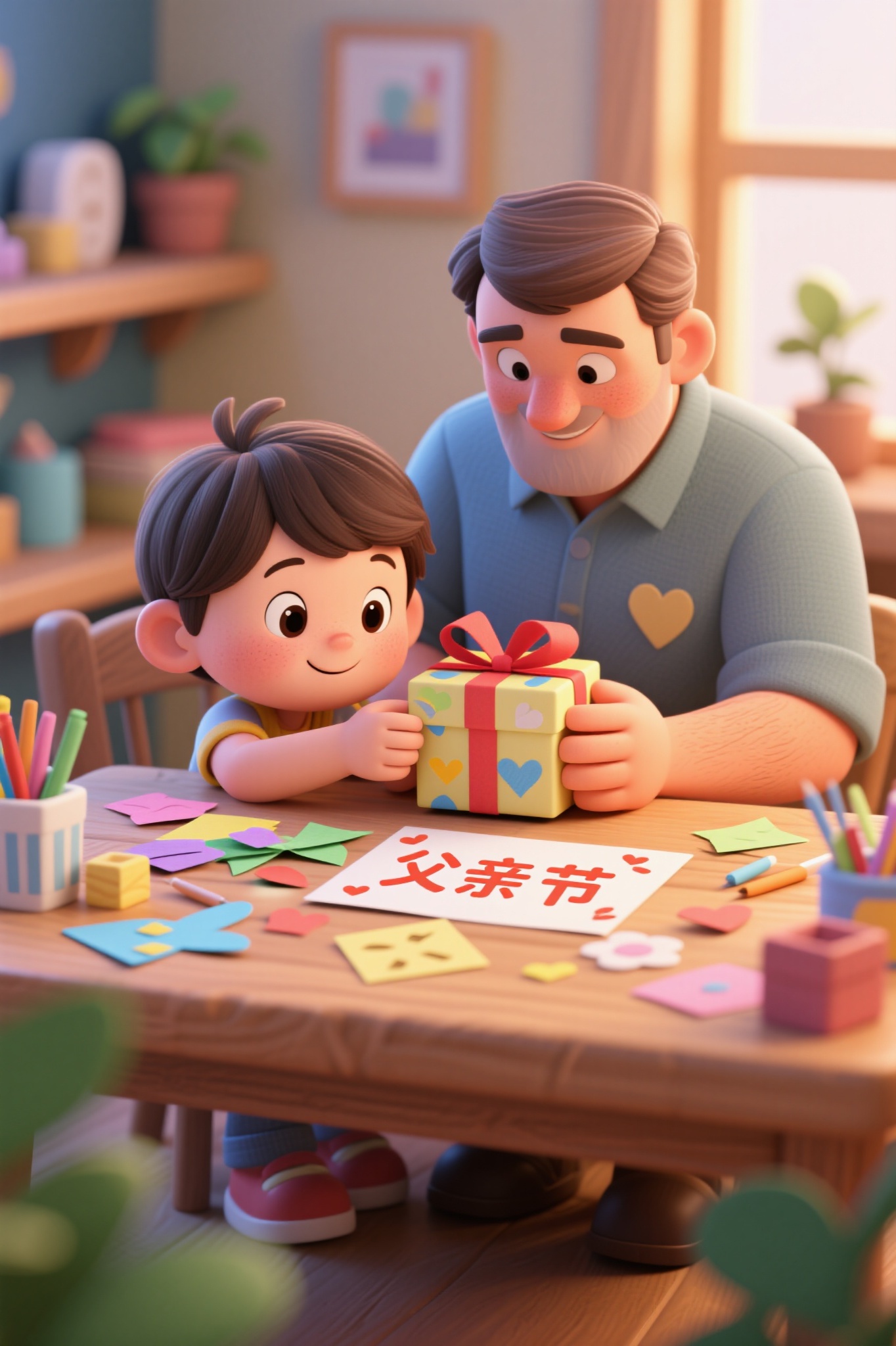 父亲节插画