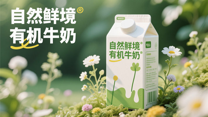 新鲜牛奶海报