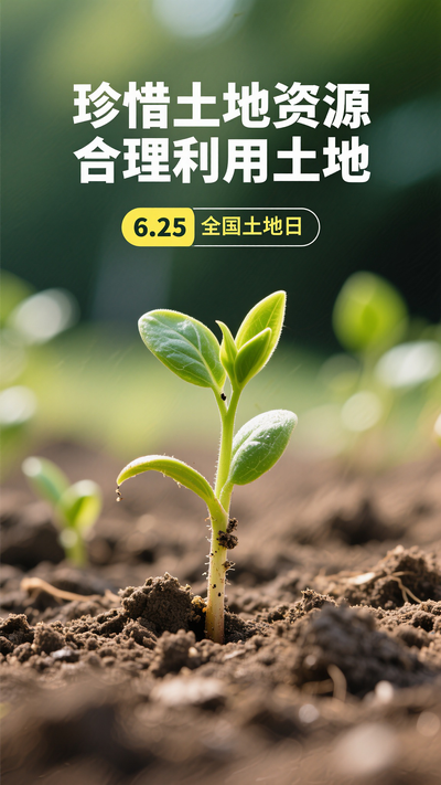 625全国土地日海报