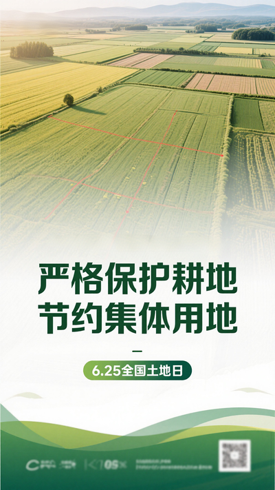 625全国土地日海报