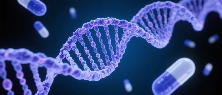 蓝紫色DNA 和细胞结构生物科技
