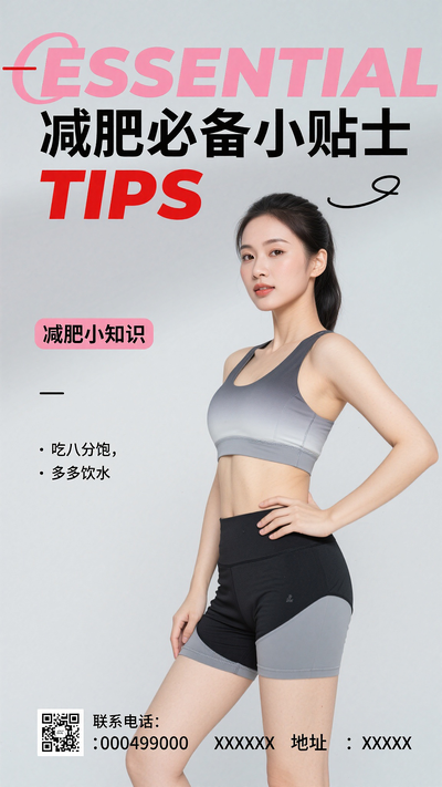 减肥减脂招生海报
