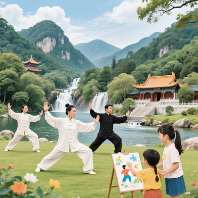 打太极画面