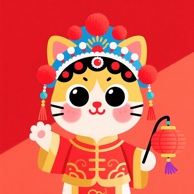 ���Ŵ�ͳϷ����װ�Ŀ�ͨСè