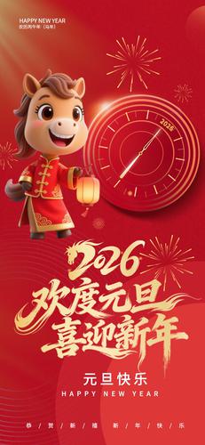 ��ɫϲ�����괺��2026Ԫ�����꺣�����