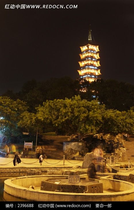 温州松台广场夜景