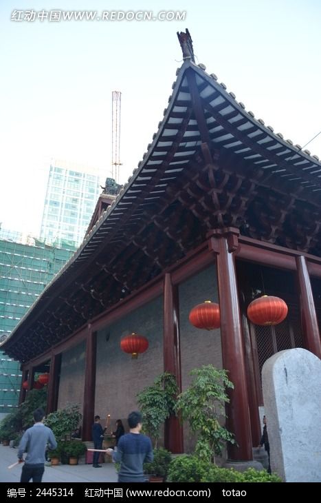 广州大佛古寺屋檐图片