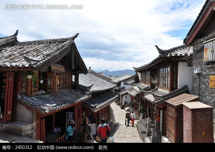 丽江古城的建筑风景