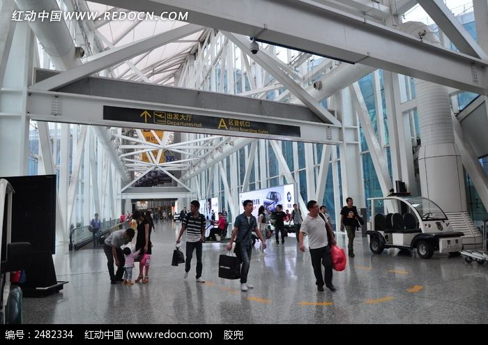 机场高大建筑通道图片