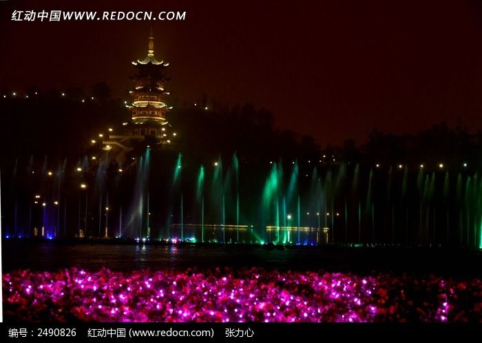 兴隆湖夜景图片