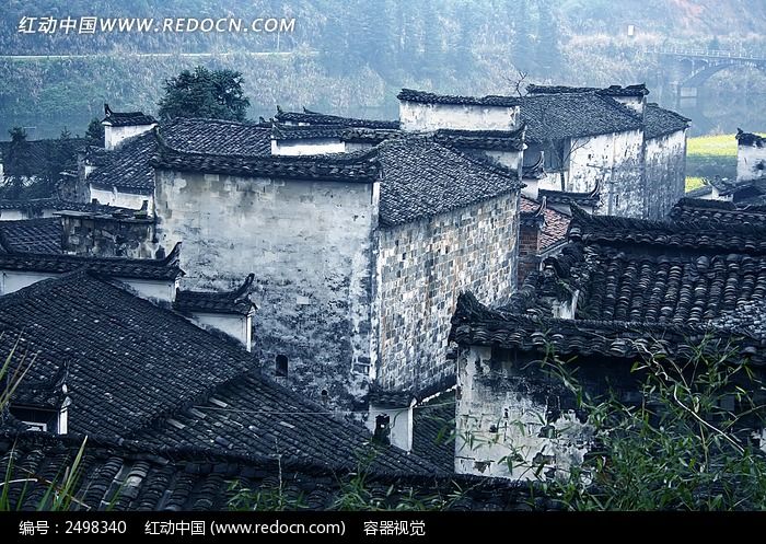 徽派特色民居古村落图片