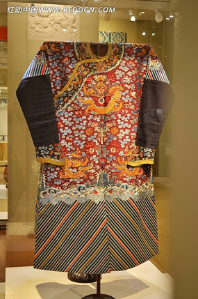 清朝龙纹金线黄袍