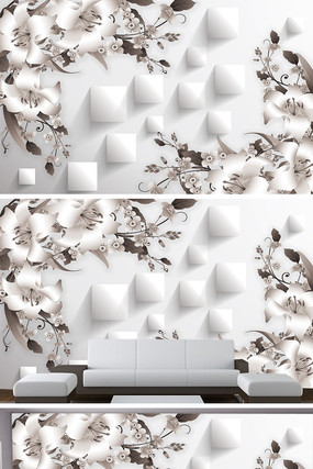 ���󻨶�3D���ӱ���ǽ PSD