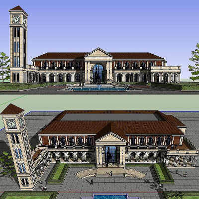 ŷʽ������ͼ��ʦsketchupģ�� ����