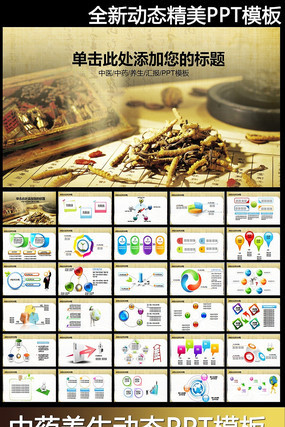 ��̬��ҽ�в�ҩҽ�����PPTģ�� pptx