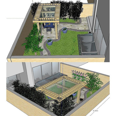 ��ͼ��ʦsketchup��԰����ģ�� ����