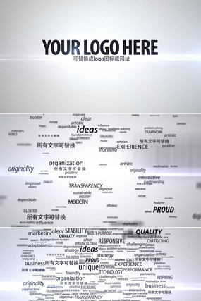 ���ֻ��LOGOչʾAEƬͷģ�� aep