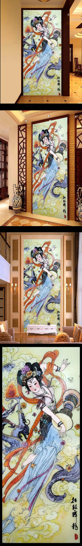 ����ʵ�Ŵ��Ĵ���Ů����ͼ PSD