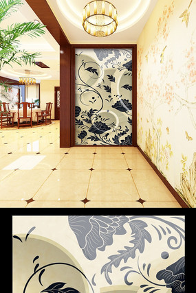 ��Լ���临�Ŵ�ɫ�ջ����ظ��ϱ���ǽͼƬ PSD