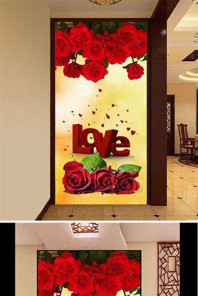 ��ɫ�ߵ���ܰõ�廨���ر���ǽ������ PSD