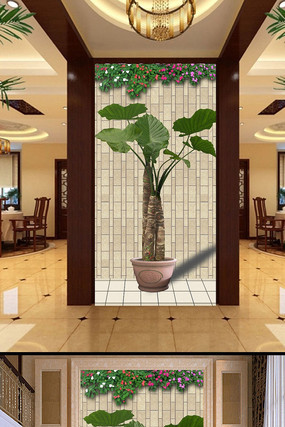 ��������3D�����ͥ԰�վ������� PSD