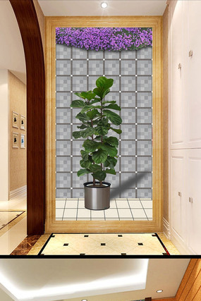 ��Ҷ������3D�����ͥ԰�վ������� PSD