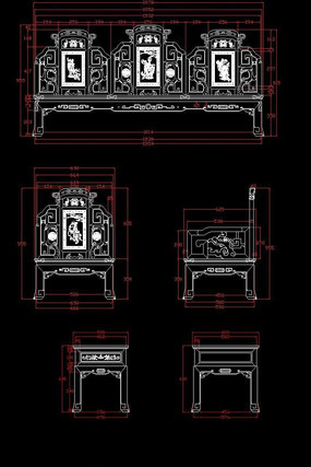 ���׺�̩�����ľ�Ҿ�CAD����ͼ dwg