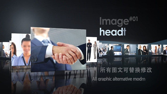 ��ά����ռ�ͼƬչʾAEģ�� aep